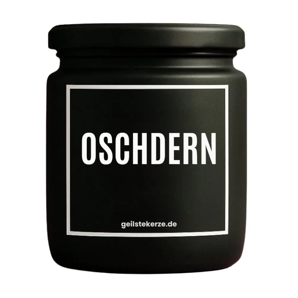 Vegane Bio-Kerze mit Spruch – OSCHDERN