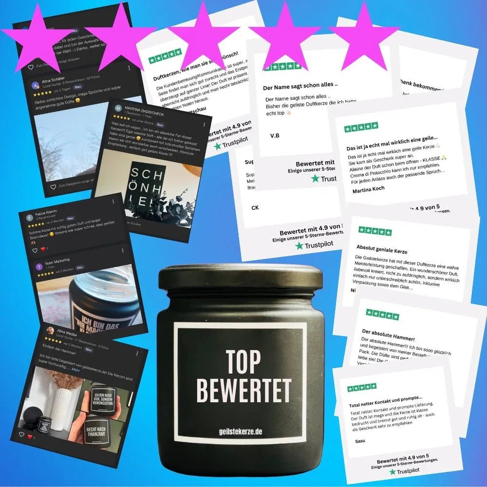 Vegane Bio-Kerze mit Spruch – PAPA LA PAP