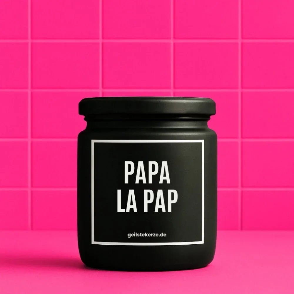 Vegane Bio-Kerze mit Spruch – PAPA LA PAP