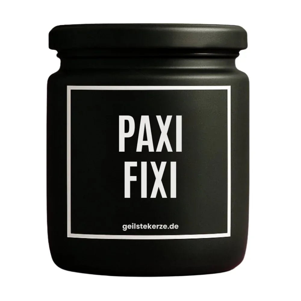 Duftkerze mit Spruch von geilstekerze ist der neue Geschenketrend. Diese witzige Kerze Vegane Bio-Kerze mit Spruch – PAXI FIXI brennt mega lange sagenhafte 80 Stunde, hochwertige ätherische Öle schaffen beste Duftverteilung. Mit 1400 lustigen Sprüchen perfekt zum Verschenken. Handgemacht in Deutschland von geilstekerze.shop -Die beste Duftkerze die du kaufen kannst.