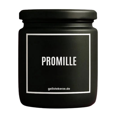 PROMILLE Duftkerze Detail – weißes Sojawachs, handgemacht