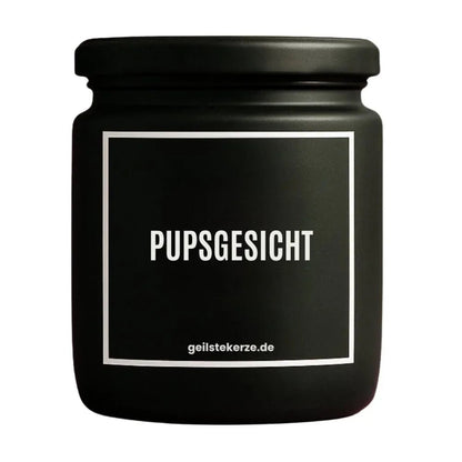 Duftkerze mit Spruch von geilstekerze ist der neue Geschenketrend. Diese witzige Kerze Vegane Bio-Kerze mit Spruch – PUPSGESICHT brennt mega lange sagenhafte 80 Stunde, hochwertige ätherische Öle schaffen beste Duftverteilung. Mit 1400 lustigen Sprüchen perfekt zum Verschenken. Handgemacht in Deutschland von geilstekerze.shop -Die beste Duftkerze die du kaufen kannst.