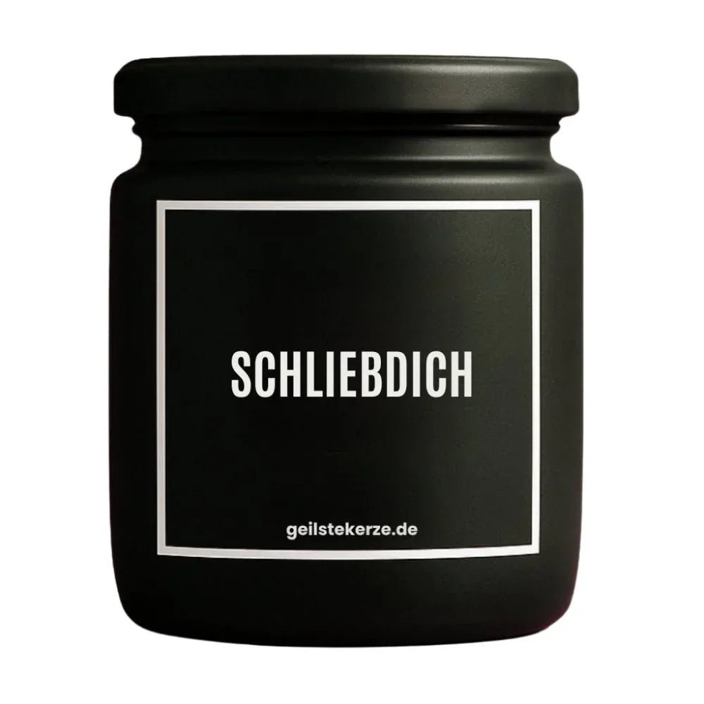 Duftkerze mit Spruch von geilstekerze ist der neue Geschenketrend. Diese witzige Kerze Vegane Bio-Kerze mit Spruch – SCHLIEBDISCH brennt mega lange sagenhafte 80 Stunde, hochwertige ätherische Öle schaffen beste Duftverteilung. Mit 1400 lustigen Sprüchen perfekt zum Verschenken. Handgemacht in Deutschland von geilstekerze.shop -Die beste Duftkerze die du kaufen kannst.
