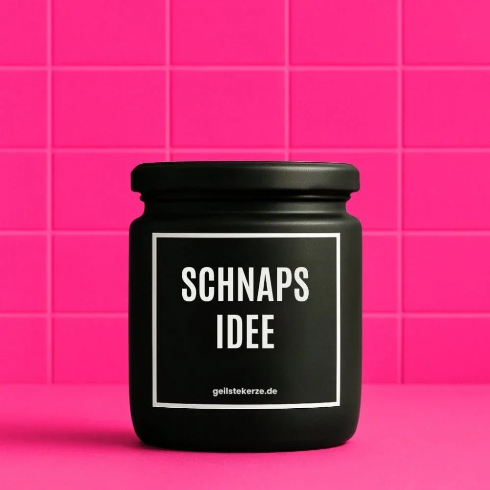 Vegane Bio-Kerze mit Spruch – SCHNAPSIDEE