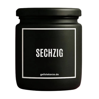 SECHZIG Duftkerze Detail – weißes Sojawachs, handgemacht
