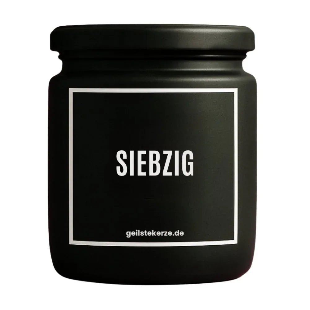 SIEBZIG Duftkerze Detail – weißes Sojawachs, handgemacht