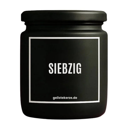 SIEBZIG Duftkerze Detail – weißes Sojawachs, handgemacht