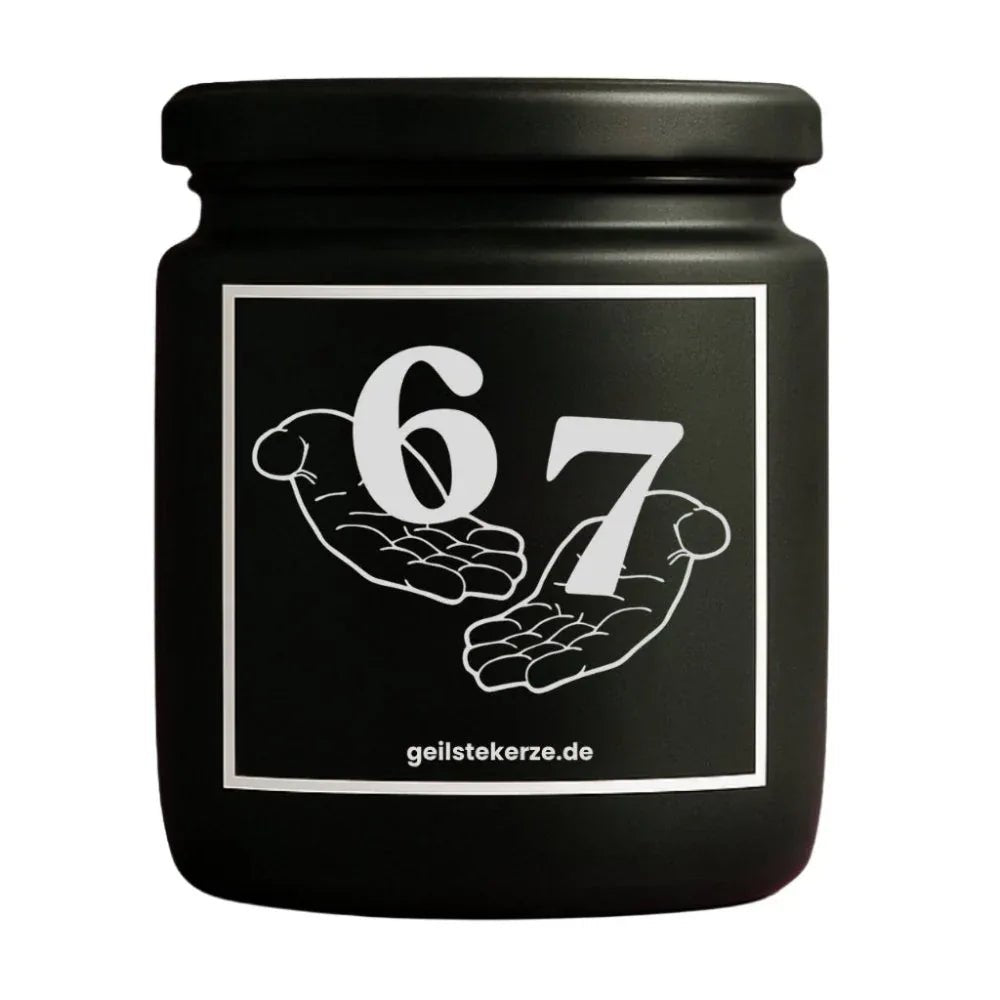Vegane Bio-Kerze mit Spruch – SIX SEVEN