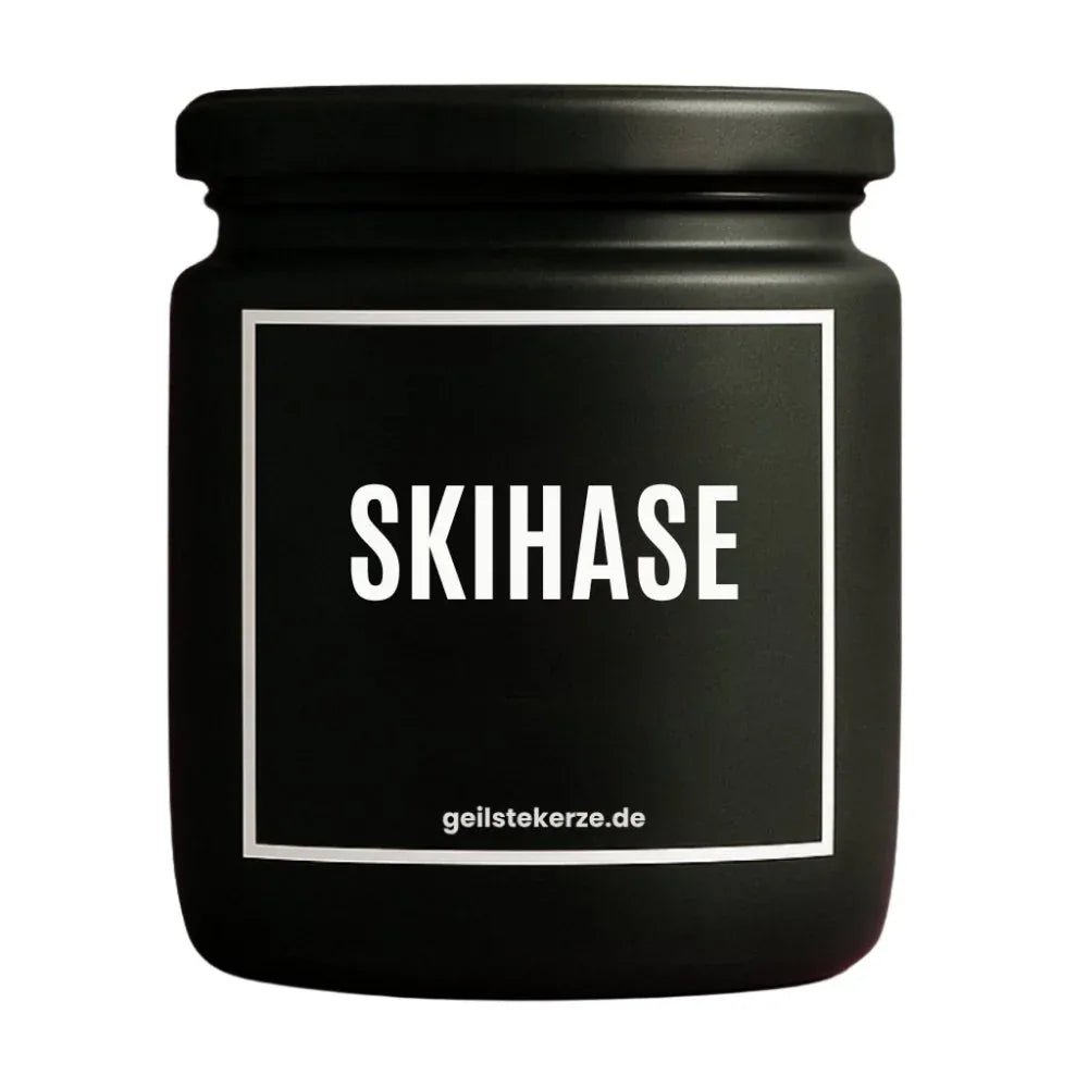 Vegane Bio-Kerze mit Spruch – SKIHASE