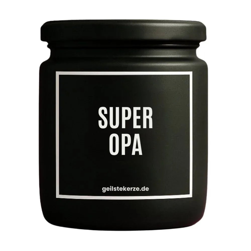 Vegane Bio-Kerze mit Spruch – SUPEROPA