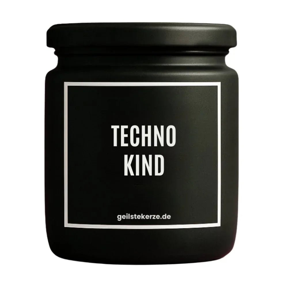 Duftkerze mit Spruch von geilstekerze ist der neue Geschenketrend. Diese witzige Kerze Vegane Bio-Kerze mit Spruch – TECHNOKIND brennt mega lange sagenhafte 80 Stunde, hochwertige ätherische Öle schaffen beste Duftverteilung. Mit 1400 lustigen Sprüchen perfekt zum Verschenken. Handgemacht in Deutschland von geilstekerze.shop -Die beste Duftkerze die du kaufen kannst.