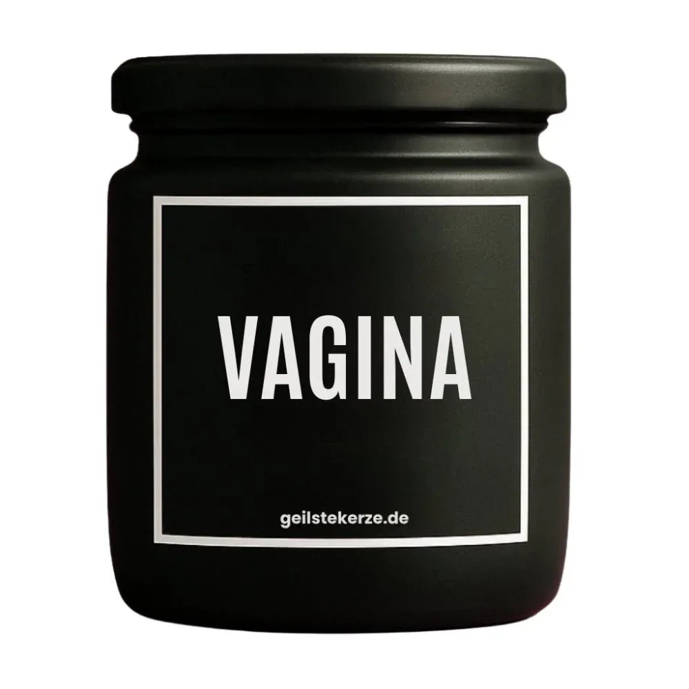 Vegane Bio-Kerze mit Spruch – VAGINA