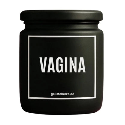 VAGINA Duftkerze Detail – weißes Sojawachs, handgemacht
