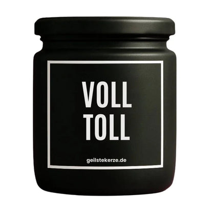 VOLL TOLL Duftkerze Detail – weißes Sojawachs, handgemacht
