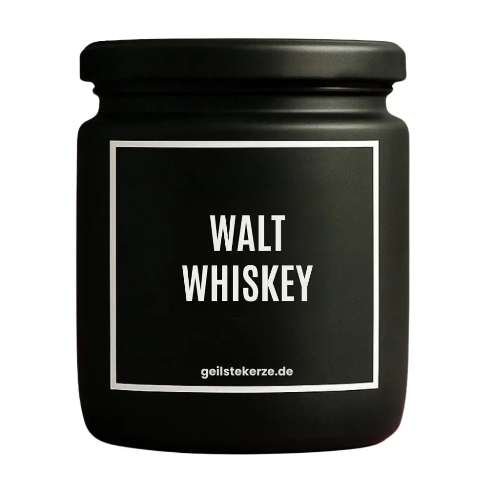 Vegane Bio-Kerze mit Spruch – WALT WHISKEY