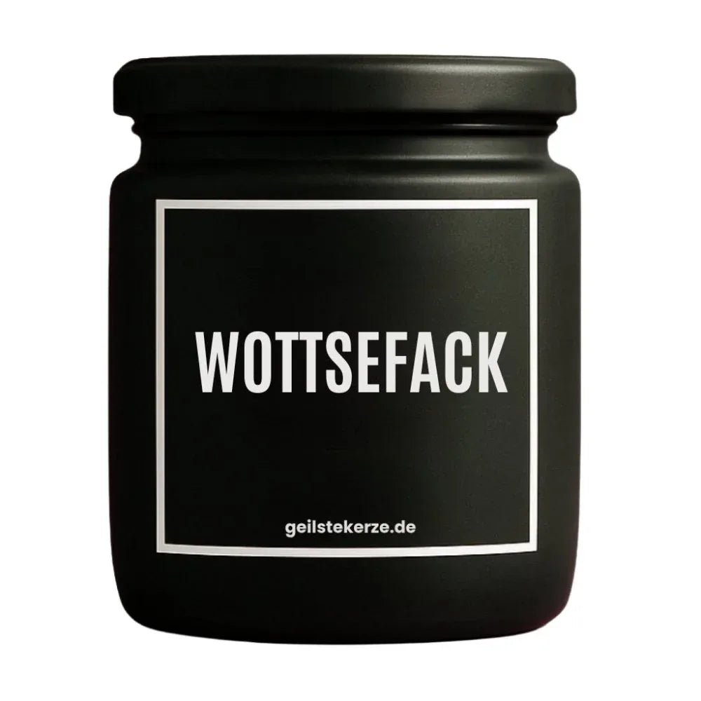 Vegane Bio-Kerze mit Spruch – WOTTSEFACK